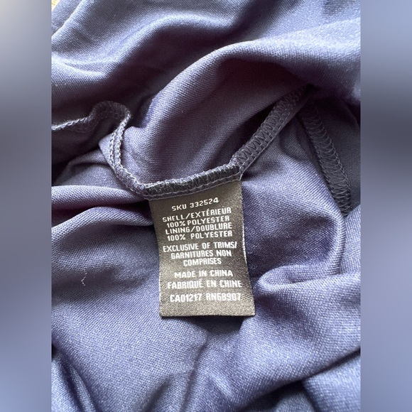 NWT - LeChateau Maxi Skirt - Navy - Lace Short Lining _ Size Large - Picture 8 of 8